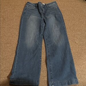 Stylish Blue Wide Leg Women's Jeans